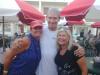 Full Circle bass man Jeff w/ fan friends MaryLou & Stacy at Coconuts.